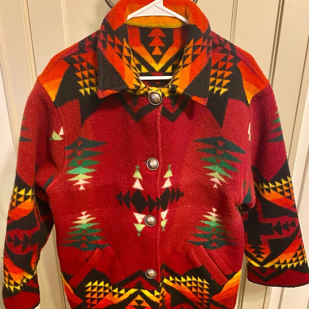 Vintage Pendleton Women’s Size Medium Shawl Coat Retro